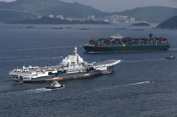 台湾侦测\”辽宁号\”出没 中国战区宣告\”备战\”