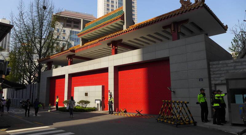 南韩爆激烈反中示威 中国使馆示警：恐有过激行为