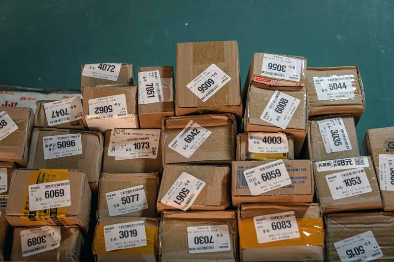 中国包裹示意图。(彭博档案照) 中国包裹示意图。(彭博档案照)
