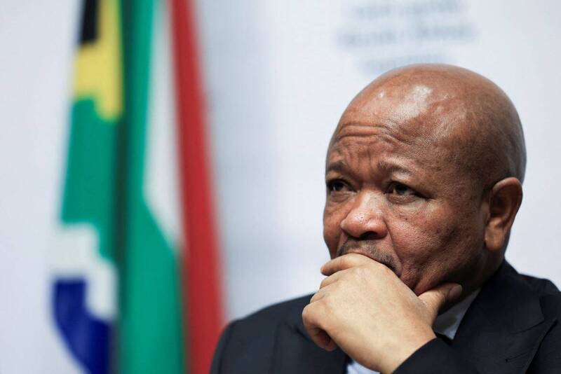 南非警察部长姆丘努被爆出与组织犯罪有关，资料照。（路透）