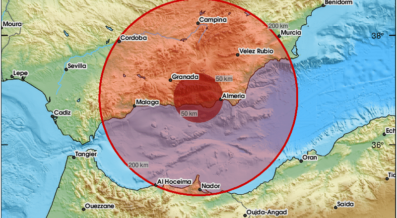 西班牙東南部外海規模5.2地震  未觸發海嘯警報