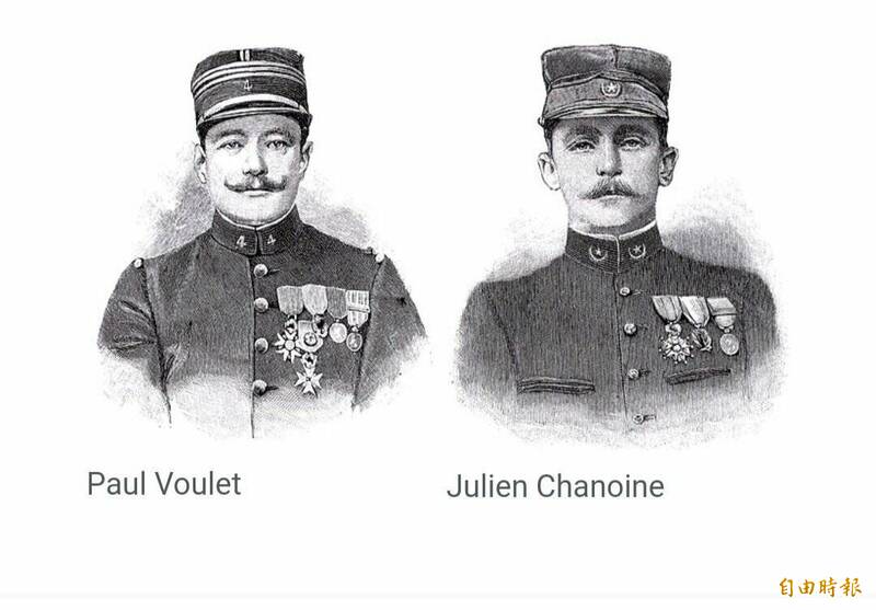 1899年由沃莱和沙努瓦上尉率领的法国军官，杀害尼日数千名民众并掠夺物资。（撷自X@xspotsdamark）