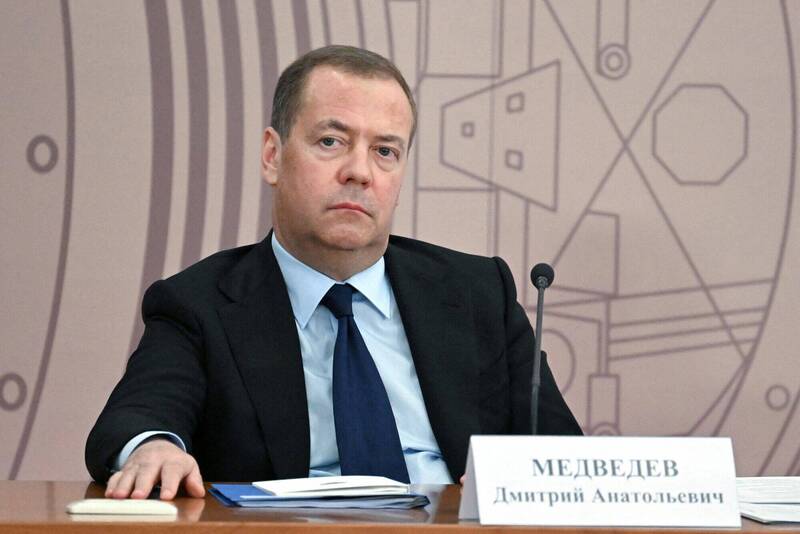 俄国前总统梅德维杰夫(Dmitry Medvedev)。(路透档案照) 俄国前总统梅德维杰夫(Dmitry Medvedev)。(路透档案照)