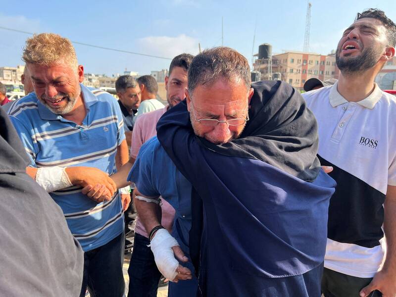 加萨民防机构今（18）日表示，以色列袭击造成14人死亡。（路透）