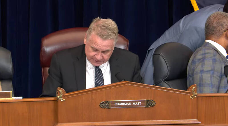 美国众院外委会非洲小组主席史密斯22日为我国发声表示，任何单方面违反1997年双边协议的企图与改变现状的举动都是不可接受的，呼吁南非勿屈从中共压力，回归法定现状。（撷取自House Foreign Affairs Committee Republicans YouTube）