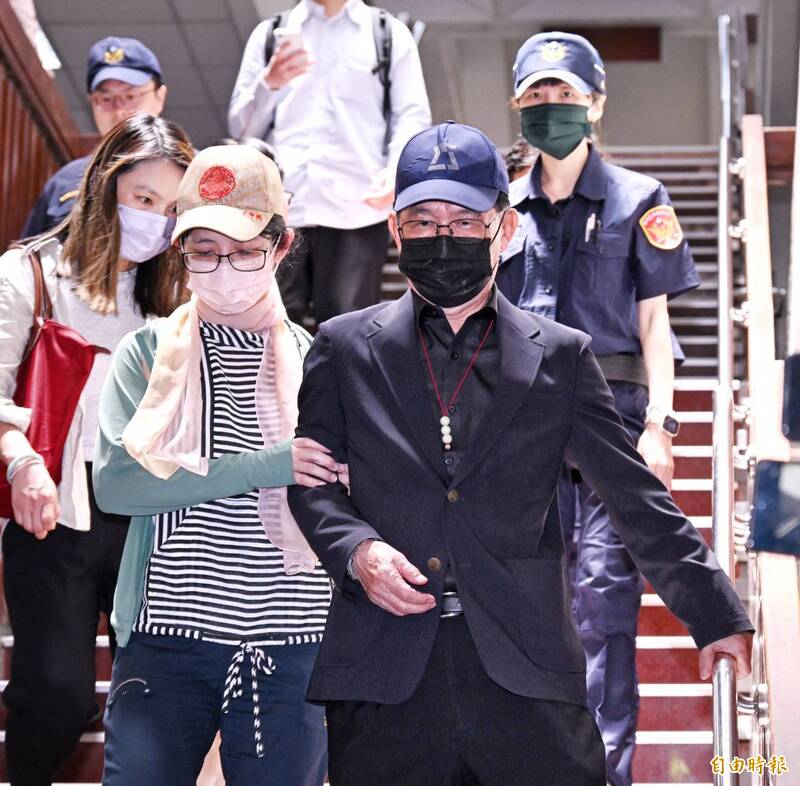 台北地院审理京华城案,今传唤台北市前副市长彭振声作证。(记者方宾照摄) 台北地院审理京华城案,今传唤台北市前副市长彭振声作证。(记者方宾照摄)