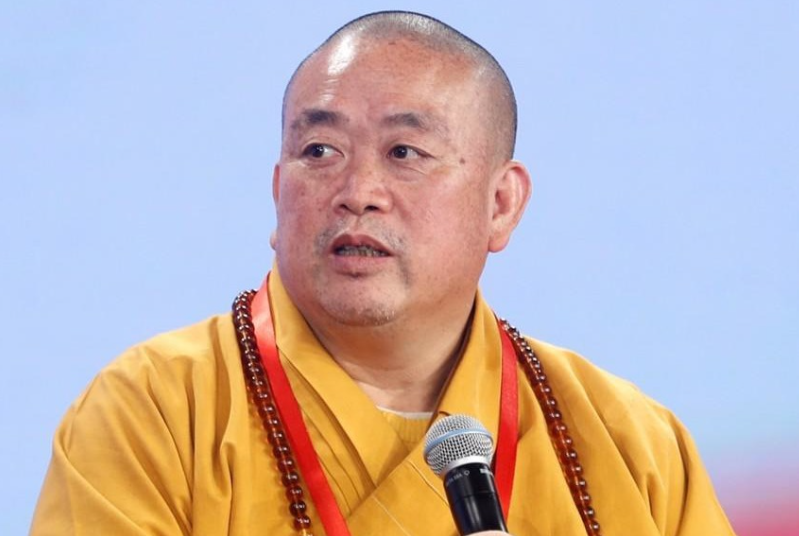 少林寺方丈释永信。(图翻摄自微博) 少林寺方丈释永信。(图翻摄自微博)