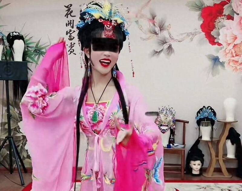 中国网红罗大美生前照片。（撷取自极目新闻）