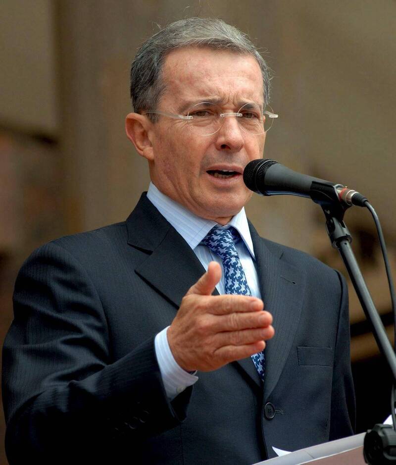 哥伦比亚前总统乌力贝被判犯有干扰证人和贿赂罪。（欧新社）