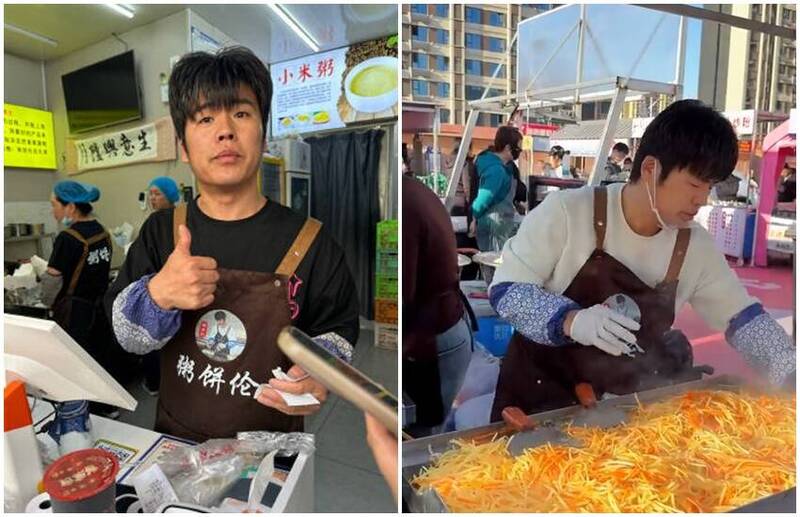 长相酷似天王周杰伦而爆红的「粥饼伦」。(图翻摄自微博) 长相酷似天王周杰伦而爆红的「粥饼伦」。(图翻摄自微博)