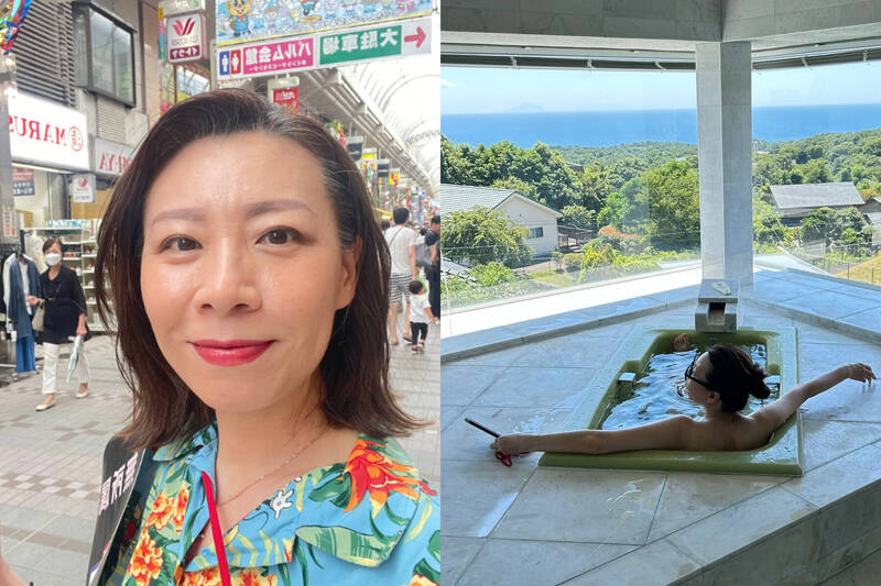 日本东京参议员落选人吉永蓝在社群Po泡澡照，并发文狂呛「日本的傻瓜们」。（撷取自吉永蓝/X）