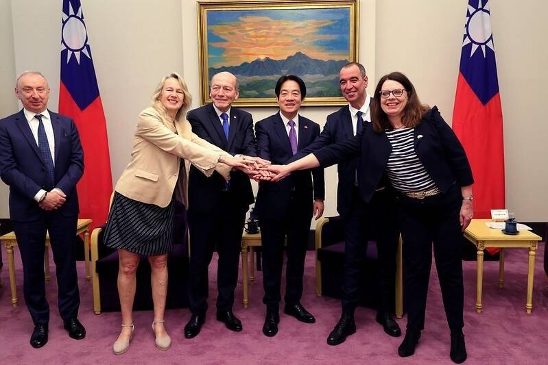 法国国民议会友台小组主席博多黑前年率团访台，并与副总统赖清德会面。（资料照，总统府提供）