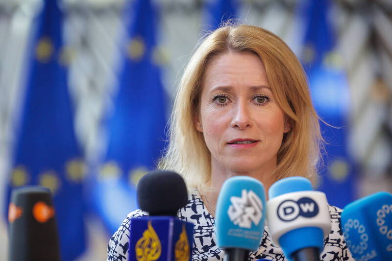 欧盟外交与安全政策高级代表卡拉斯说,美俄两国所达成的任何俄乌和平协议,都不能把乌克兰以及欧盟排除在外。(欧新社) 欧盟外交与安全政策高级代表卡拉斯说,美俄两国所达成的任何俄乌和平协议,都不能把乌克兰以及欧盟排除在外。(欧新社)