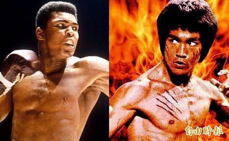 阿里VS李小龙，在当时常常被外界拿出来讨论。（合成照片）