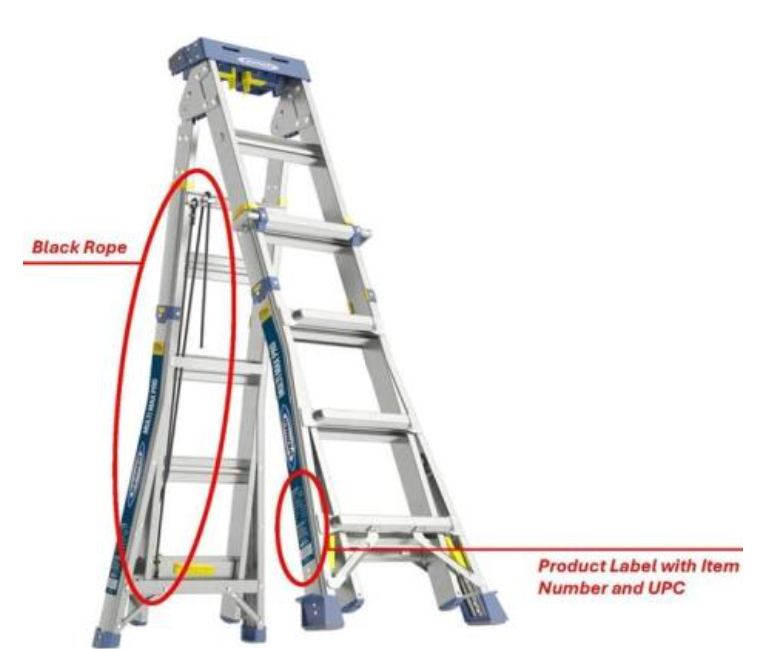 中国制铝梯已造成14人摔伤,美国召回12万2250架。(图撷自CPSC官网)
中国制铝梯已造成14人摔伤,美国召回12万2250架。(图撷自CPSC官网)