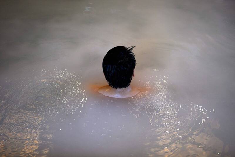 温泉示意图，与新闻事件无关。（法新社）