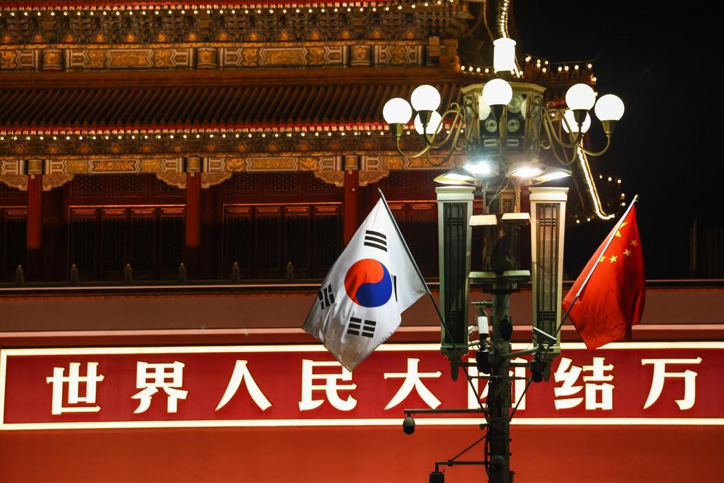 韩国总统李在明今年初与大陆国家主席习近平进行会谈。(欧新社) 韩国总统李在明今年初与大陆国家主席习近平进行会谈。(欧新社)