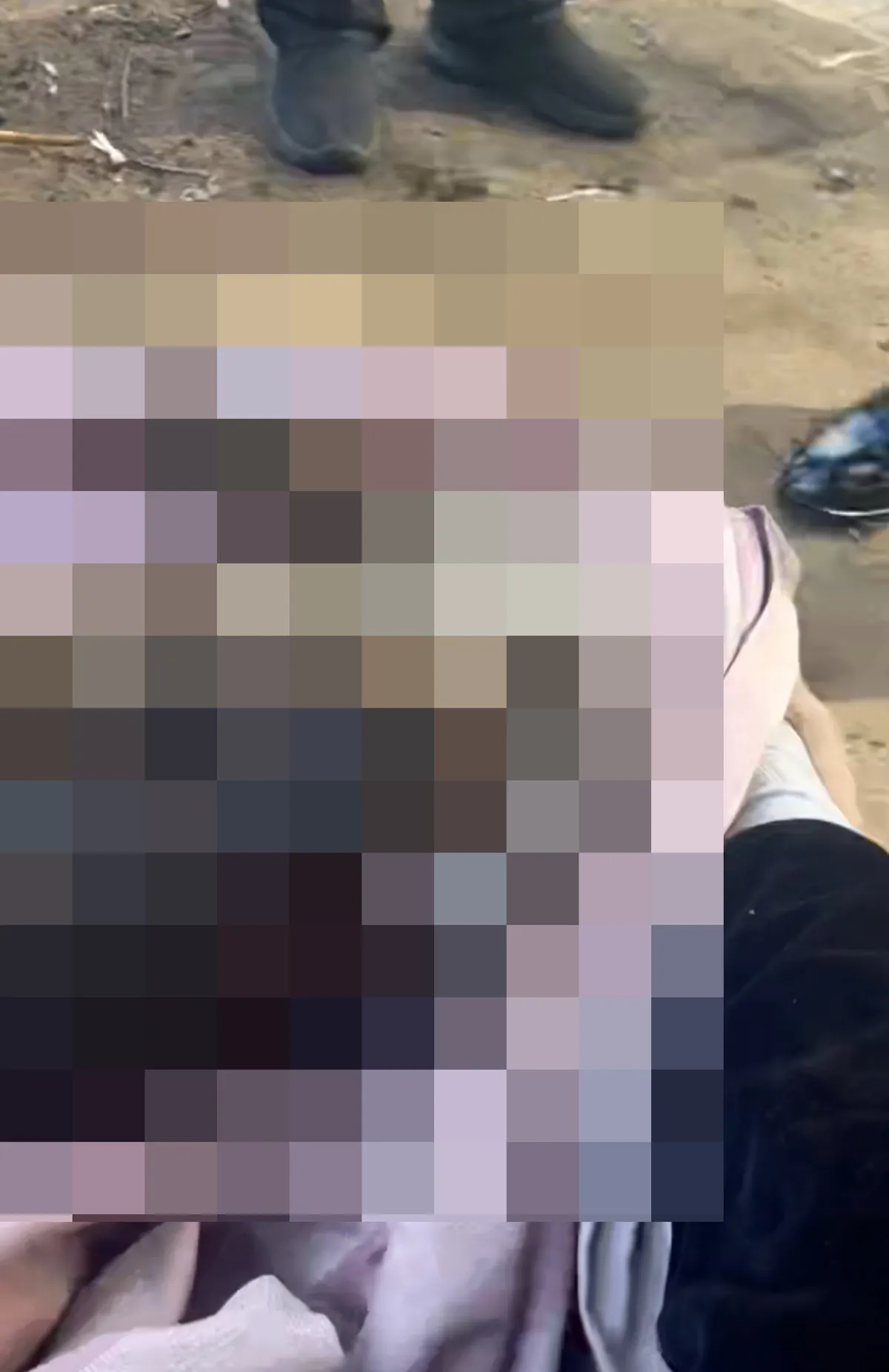 中国屁孩玩火烧死萨摩耶 惨叫3分钟