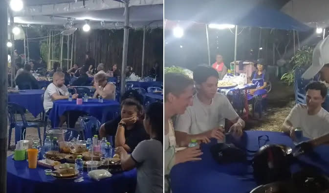 ▲泰國一戶喪家近日舉辦喪禮,卻接連有外國遊客誤闖,家屬也溫馨提供餐食,引發網路熱議。(圖/翻攝自臉書/Charantorn Chaloemkiad)