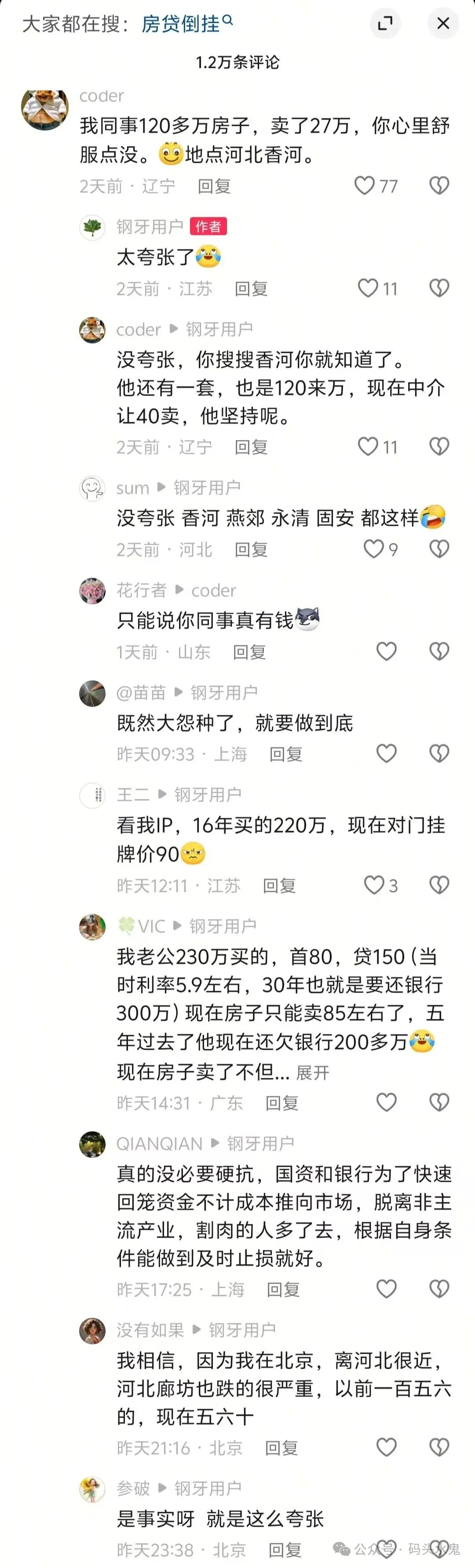 香河120万的房子只卖了29万，内心拔凉拔凉的