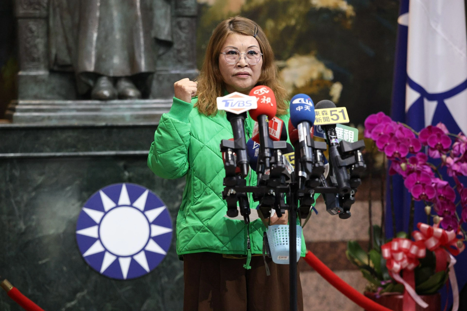 何鷹鷺宣布退黨，直言「這個國民黨我不想玩了！」（陳愷巨攝）