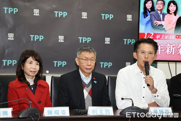 ▲▼ 民众党立法院党团「新年新气象 众人作伙拚」记者会 ,柯文哲,黄国昌 。 (图/记者徐文彬摄)