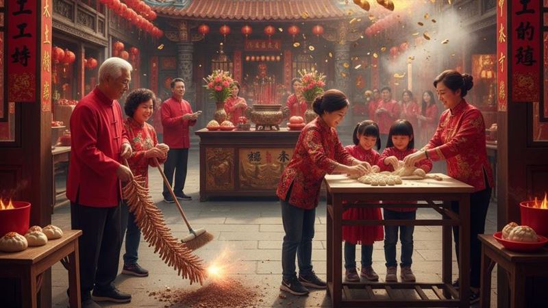 今年的马年除夕没有年三十! 民俗专家表示:有四生肖要穿红保平安。 (示意图/AI生成)