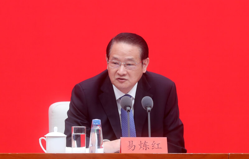 中共前浙江省委书记、现任人大财政经济委员会副主任委员易炼红。 (中新社)