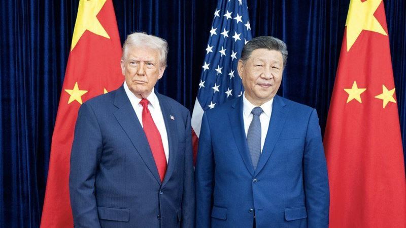 川普和習近平於去年在韓國會面後，曾承諾於今年訪北京。（圖／翻攝自X平台 @cryptogoos）