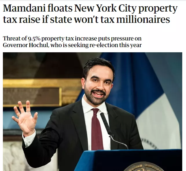 纽约要涨房产税了 1270亿预算出炉 房产税或暴涨9.5%