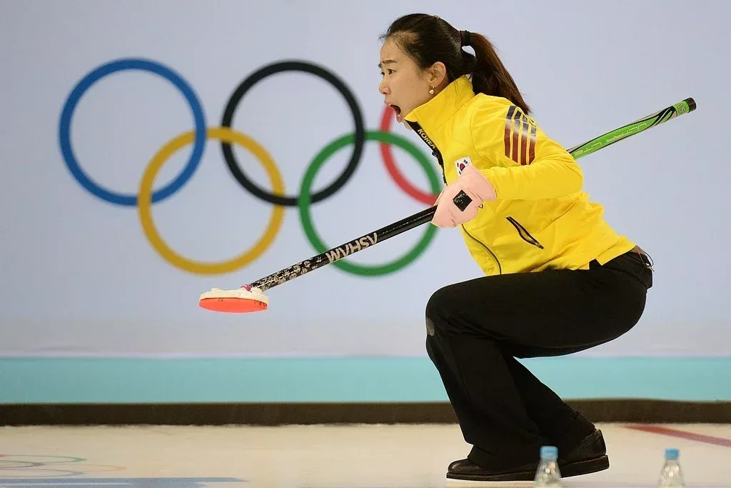 金智善在索契冬奥会上。