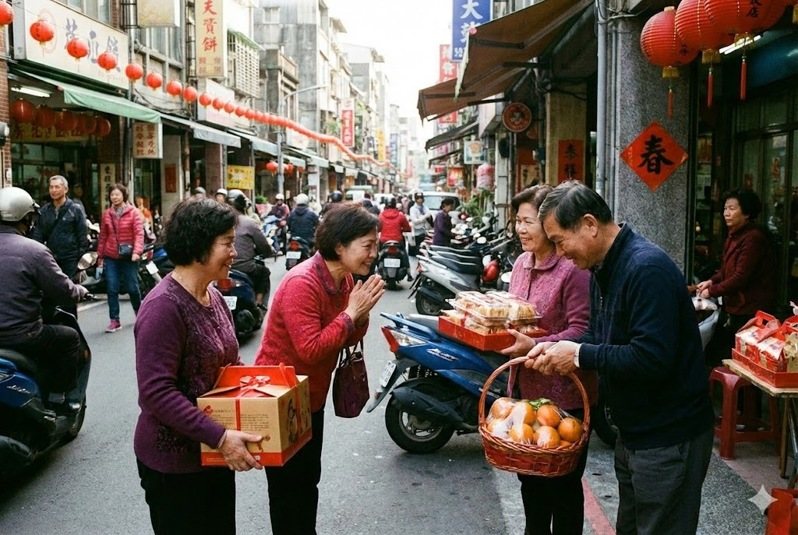 春节送礼示意图。 图/Gemini生成