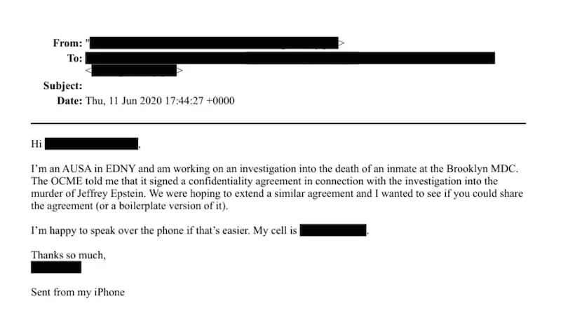 最新曝光:爱泼斯坦之死被官方作为“谋杀案”调查