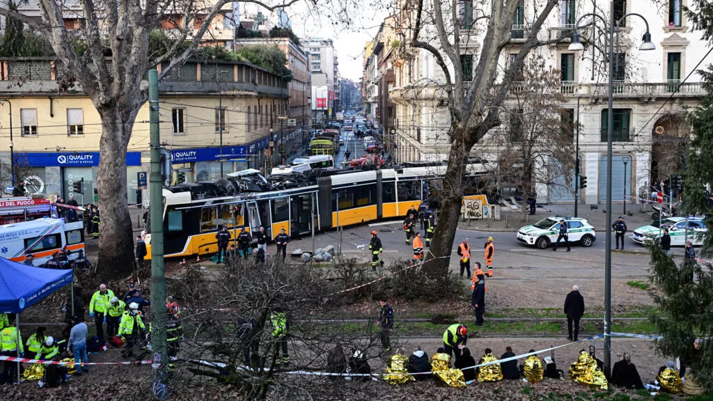 冬奥刚落幕,米兰电车撞进建筑物：造成2人死亡,40人受伤