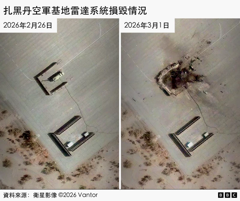 一连串空袭重创伊朗 BBC曝光最新卫星影像 一连串空袭重创伊朗 BBC曝光最新卫星影像