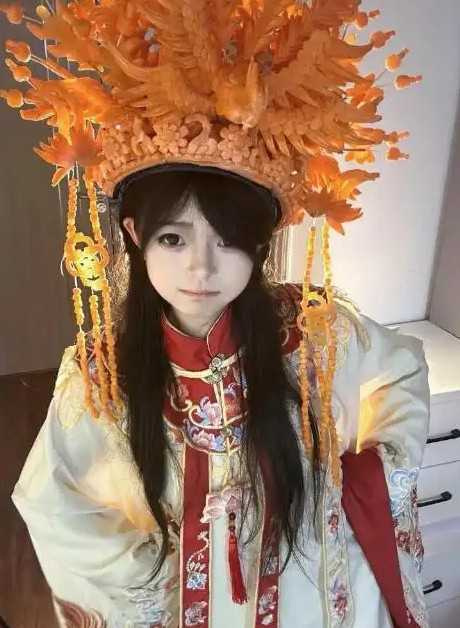 湖北妹子用牙啃出红萝卜“万里长城”　全网惊艳