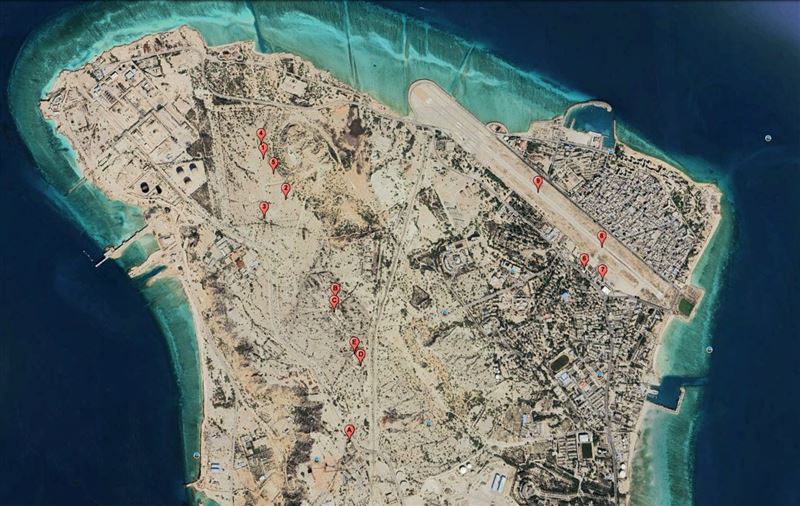 川普有意攻占哈格岛，借此逼迫伊朗开放荷莫兹海峡。 （图/翻摄自X平台 @MarioNawfal）