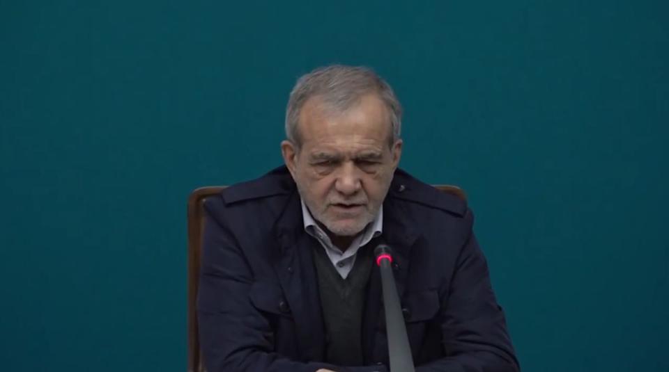 美軍上將認為,伊朗已經走投無路。圖為伊朗總統裴澤斯基安。(圖/翻攝自X@Masoud Pezeshkian)