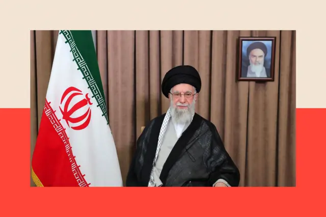 图为前伊朗最高领袖阿里·哈梅内伊（Ali Khamenei）。 